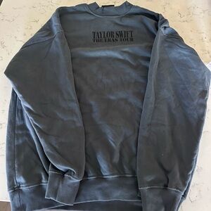NWT Blue Washed Crewneck Medium TAYLOR SWIFT ERAS TOUR RARE